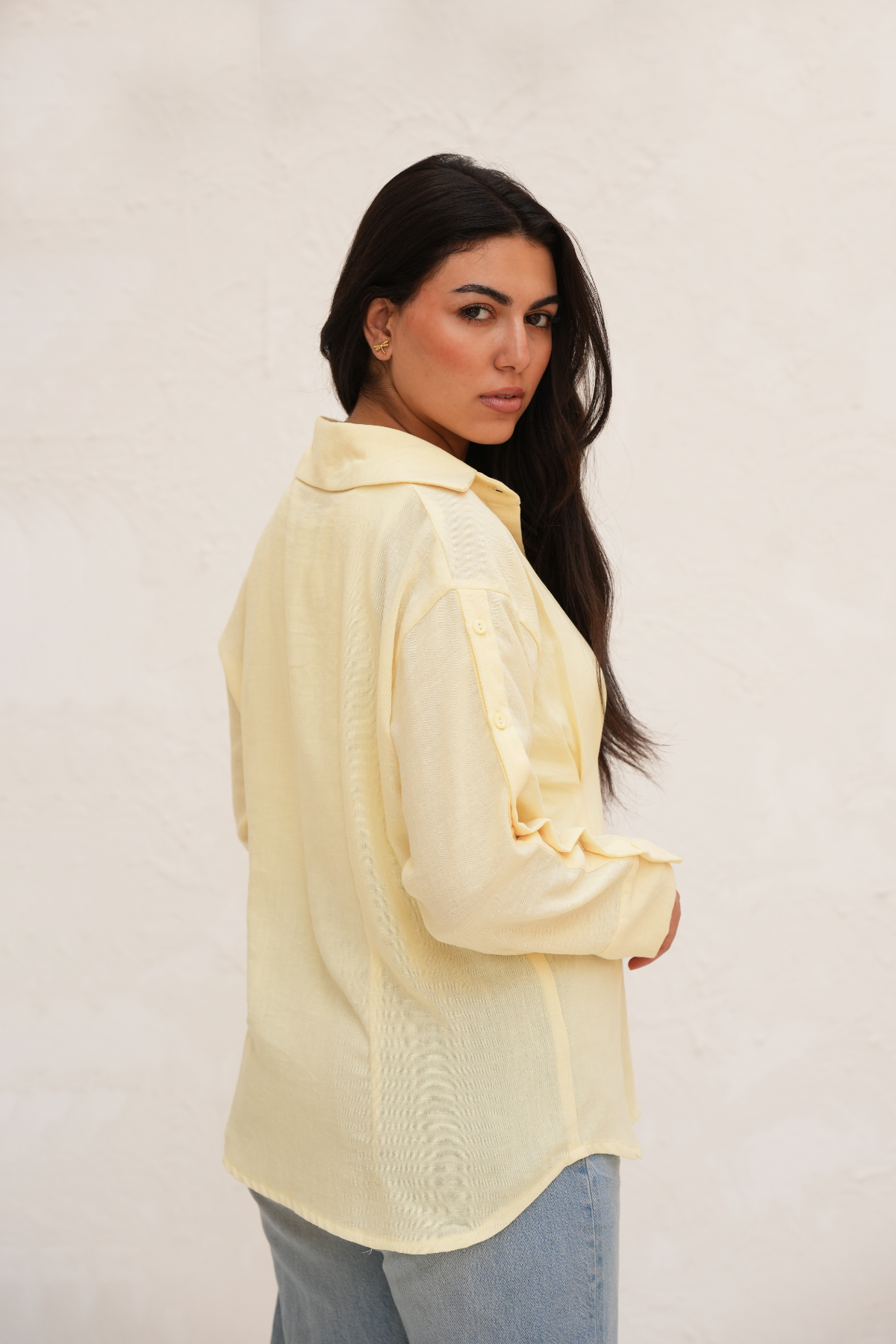 Pleated Linen Blouse